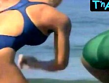 Donna D'errico Breasts,  Bikini Scene In Baywatch (Donna Derrico)