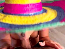 Gorgeous brunette girl can't wait to taste that big dong