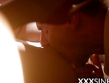 Pierced Pussy Creamped By Older Man - Daddy Fucks Teen's Asshole