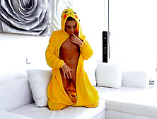 Cute Dimpled Darling Is Of Cosplaying Different Characters And She Chose Pikachu This Time - Empera And Fon D