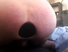 Extreme Monstrous buttplug destoying his sloppy anal hole