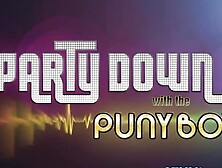 Busty cfnm femdoms cockriding on bus