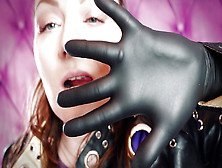 Asmr: Black Nitrile Gloves Hot Soundings By Arya Grander - Sfw V