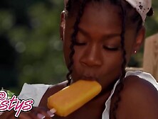 Twistys - Hazel Grace Frolics In A Field In Her Cowgirl Boots & Daisy Dukes As This Babe Takes Off Her Brassiere