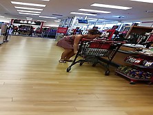 directions MILF downblouse,  fake tits