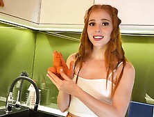 Sexy and Cute Redhead Lya is a Super Hot Guest of Leon Lambert to Play Around and Show her Pussy