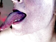 Gagging Self Noisy Sound Spit On Face Snot Inside Nose Ring Closeup