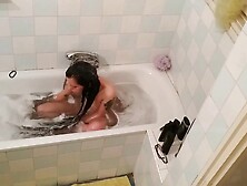 Sexy Petite Young Girl Bathing In Front Of Hidden Cam Pt2