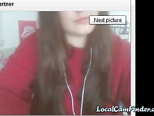 Polish Girl with Big Nipples in BDSM Webcam Show