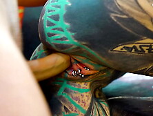 Tattoo Artist Turned Anal Toy – Pornstar Fucked by Her Own Customer