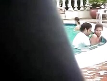 Busted Teen Sex In Pool Caught On Hidden Camera