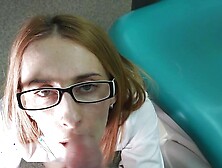 Doctor Started Sucking Patient's Dick During Appointment.  Facial Cumshot