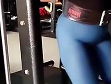 Cute Girl Ridding Gym Trainer Cock