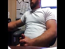 Horny Bear At The Office ( Jerk Off & Cum )