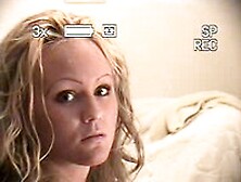 Honey blonde with curly h