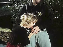 90's Teeny Fucks with Janitor in College Garden