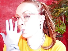 Asmr Video with Medical Nitrile Gloves (arya Grander)