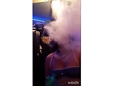 Sexy Cutie Blowing Massive Clouds