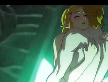 Elf Blonde Zelda Get Fucked In The Pool ( Animation Uncensored )