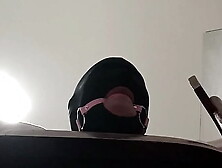 Preview - Tied up,  blindfolded and ballgagged milf gets sexed in her mouth,  twat and butt