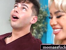 Nasty Girlfriend Watches Boyfriend Plough Her Stepmom's Booty