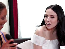 Small black comforts her broken-hearted ally and that babe then tells her that that babe can bang her booty more excellent than