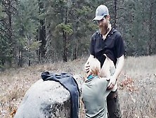 Milf Getting Creampied On Forest Park Path