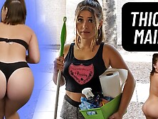 Casting Curvy: My Wide Maid Charlotte Blows My Jizz For A Good Review