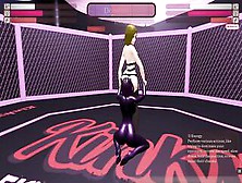 Kinky Fight Club Wrestling Anime game Ep. two Lesbo rimjob