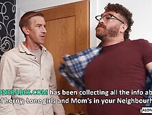 Hot MILF Surprise - Step-Mom Catches Stepson In The Shower And Fucks Him Raw