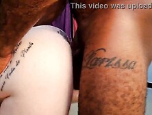 Sexy sex between allies ends with Albina's butt ripped open and leaking cum.