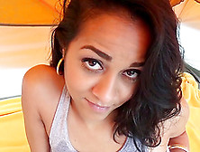 Gorgeous latina is in for a tough fuck