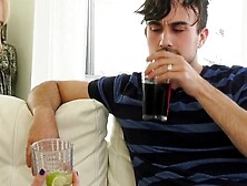 "Bisexual Threesome Blowjob - Big Boobed MILF Riding A Huge Dick And Swallowing"