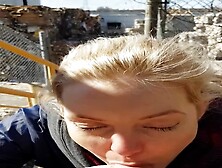 Sucking Hubby Outside