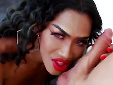 UNLEASH THE FURY! Busty Asian Tranny Natty A Gets RUTHLESSLY DESTROYED by a MONSTROUS Cock!