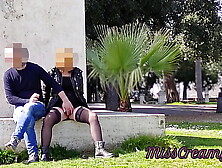 Real Amatuer French Public Squirt Sex Risky on the Park !!! People walking near...  4K - MissCreamy