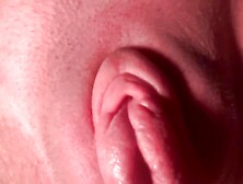 Pumped up pussy glued open