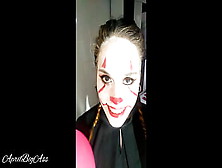 Halloween "it" Deep Throat Extreme And Sperm Swallow!!! -Red Sex Tape Complete-