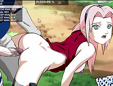 Sasuke and Sakura's intense anal adventure in the world of Naruto