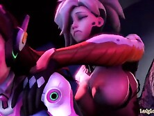 Blackjrxiii Mercy Fucks Dva Deleted Scene From Game Night Futa On Futa Bang