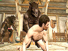 Homosexual Werewolf And Human: Doggy Style Two