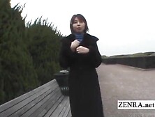 Public Nudity Of Real Japanese Wife Subtitled