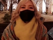 Her soft skin glistens as she takes his massive boner