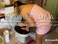 I love feeling my hubby's dick inside my throat before