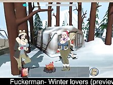 Fuckerman- Winter lovers (preview) Action,  2D,  CG,  Adult,  Toon,  fuckerman,  Fur,  futa,  game,  NSFW,  winter
