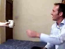 Big Busty Redhead Coed Gets Her Older Teacher's Load in Mouth