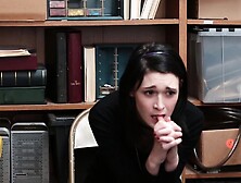 Shoplifting teen suspected and fucked by a security guy