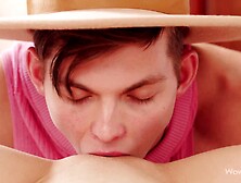 Horny Brunette Pussy Licking