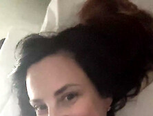 I'm All Wet Lying on the Train and Stroking Myself and Touching My Breasts!