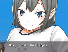 Big size impact - academic - Black-haired girl crushes event with giantess-like thighs finale